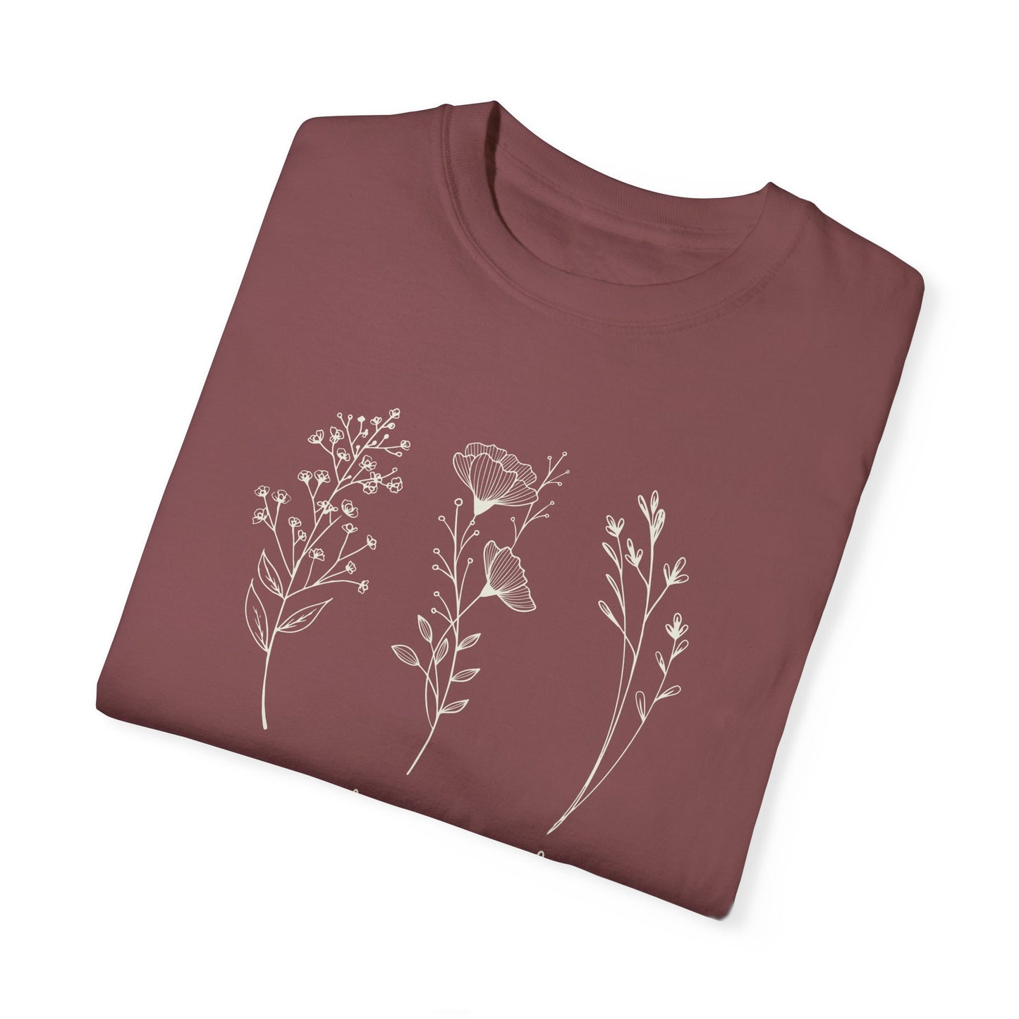 Expect Miracles with Flowers Short Sleeve T-Shirt