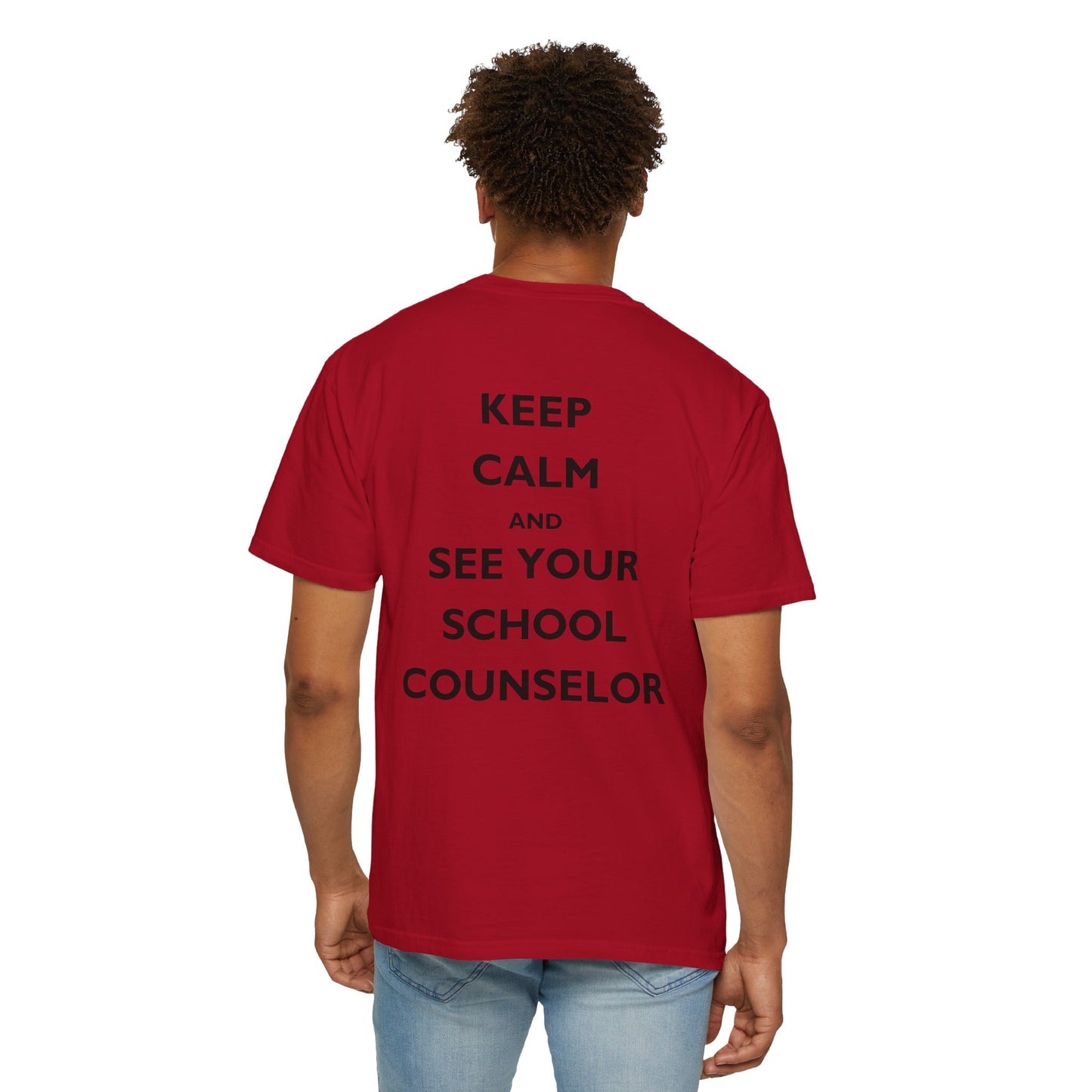 Customized Keep Calm and See Your School Counselor Short Sleeve T-Shirt