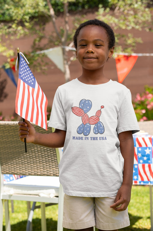 Made in the USA Short Sleeve Kids T-Shirt