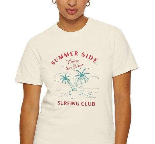 Surfing Club Beach Themed Comfort Colors Tee